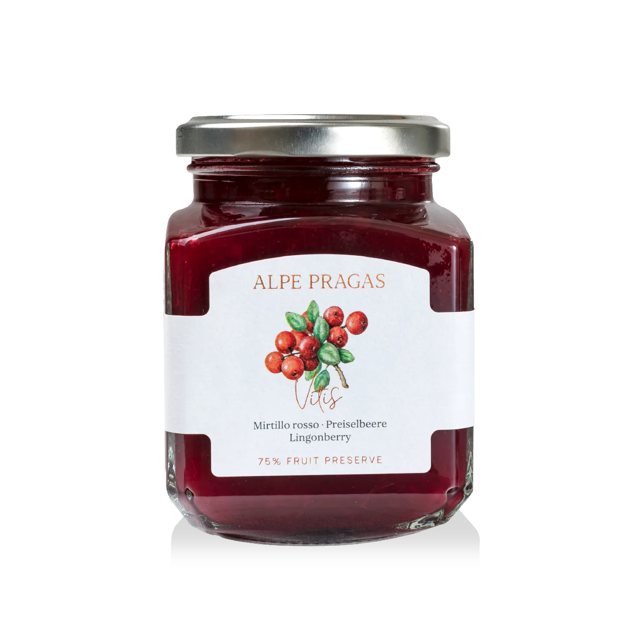 Composta di frutta Mirtillo rosso 335g - Alpe Pragas